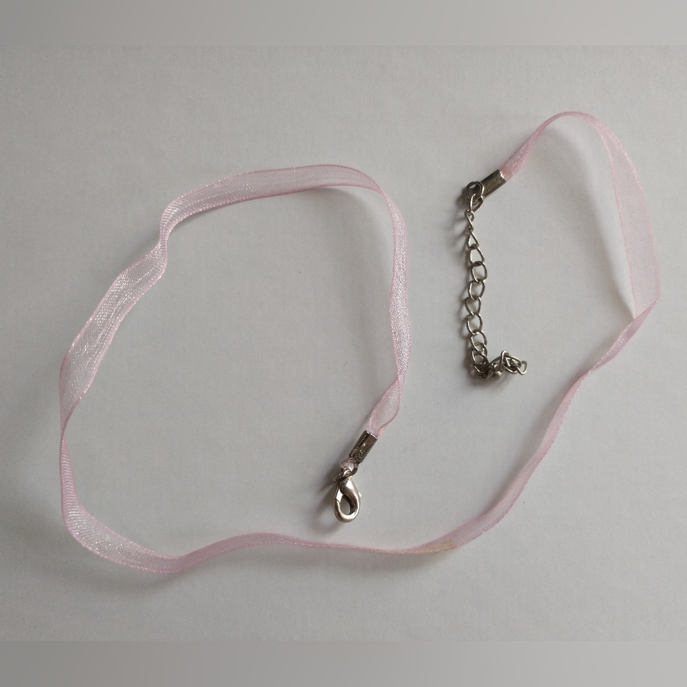Pink Ribbon Necklace